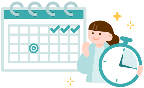 空いている日・短時間の求人を探せる